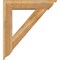 Ekena Millwork Traditional Traditional Rough Sawn Bracket w/ Offset Brace, Western Red Cedar, 8"W x 36"D x 40"H BKT0806X36X40TRA01RWR - alternate 2
